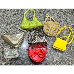 Bundle of 7 Mini Fashion Purses - Multiple Colors, Great Condition